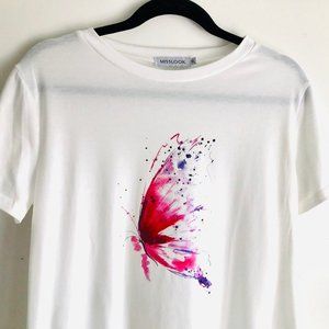 Women’s XL Butterfly Top, NWOT, Cotton Blend